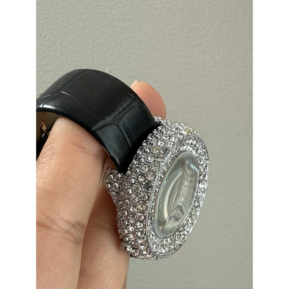 PARIS HILTON FRAGRANCES SILVER CRYSTAL WATCH NEW! Y2K See Description
